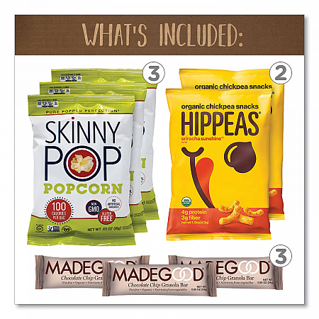 Vegan Snack Box, 15 Assorted Snacks/Box (70000126)
