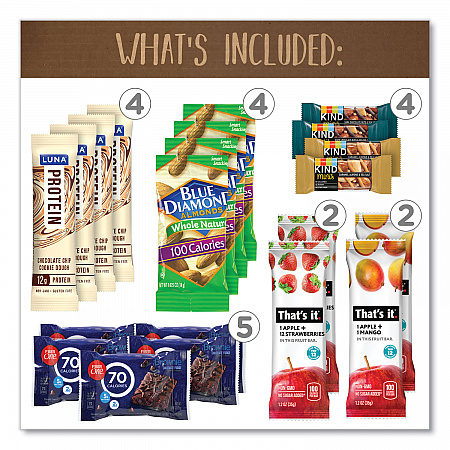 Low Calories Snack Box, 28 Assorted Snacks/Box (70000128)