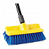 Bi-Level Deck Scrub Brush, Blue Polypropylene Bristles, 10