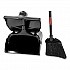 Lobby Pro Upright Dustpan, with Cover, 12.5 x 37, Plastic/Metal, Black (253200BLA)