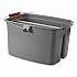 Double Utility Pail, 19 qt, Plastic, Gray (262888GY)