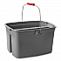 Double Utility Pail, 19 qt, Plastic, Gray (262888GY)