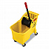 Tandem 31-Quart Bucket/Wringer Combo, Reverse, 31 qt, Yellow (738000YEL)