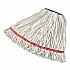 Web Foot Shrinkless Looped-End Wet Mop Head, Cotton/Synthetic, Medium, White (A21206WHI)