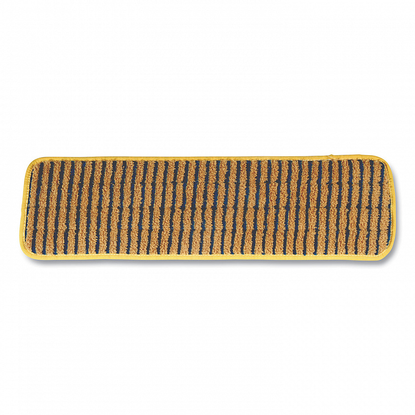 Microfiber Scrubber Pad, Vertical Polyprolene Stripes, 18", Yellow, 6/Carton (Q810YEL)