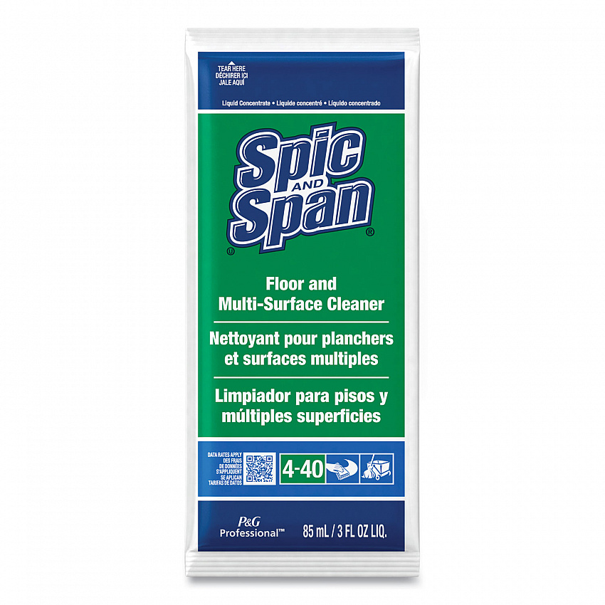 Liquid Floor Cleaner, Fresh Scent, 3 oz Packet, 45/Carton (02011)