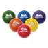 Champion Sports Rhino Skin Dodge Ball Set, 6" Diameter, Assorted Colors, 6/Set (RXD6SET)