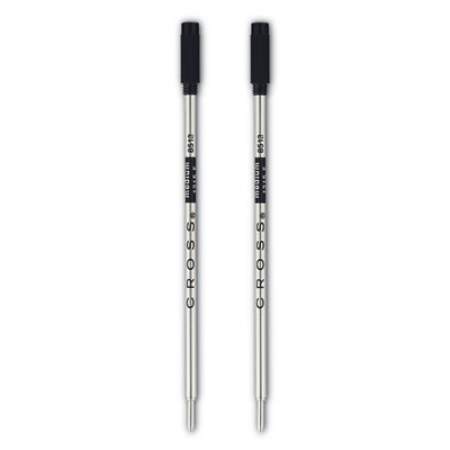 Refills for Cross Ballpoint Pens, Medium Conical Tip, Black Ink, 2/Pack (85132)