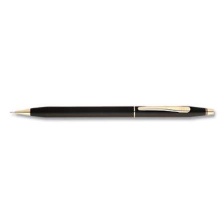 Cross Classic Century Ballpoint Pen and Pencil Set, 0.7 mm Black Pen, 0.7 mm HB Pencil, Black/Gold Barrels (250105)