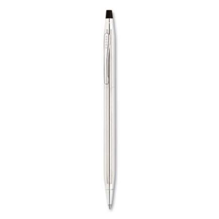 Cross Classic Century Ballpoint Pen and Pencil Set, 0.7 mm Black Pen, 0.7 mm HB Pencil, Chrome/Black Barrels (350105)