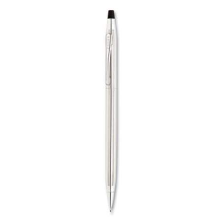Cross Classic Century Ballpoint Pen and Pencil Set, 0.7 mm Black Pen, 0.7 mm HB Pencil, Chrome/Black Barrels (350105)