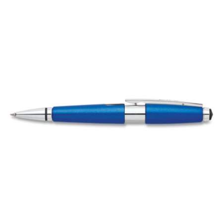 Cross Edge Gel Pen, Retractable, Medium 0.7 mm, Black Ink, Blue Barrel (AT05553)