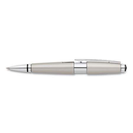 Cross Edge Gel Pen, Retractable, Medium 0.7 mm, Black Ink, Titanium Barrel (AT05555)