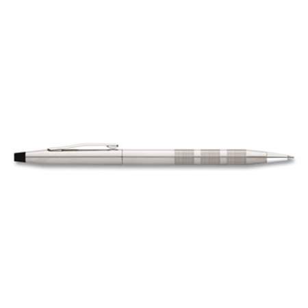 Cross Classic Century Twist-Action Ballpoint Pen, Retractable, Medium 1 mm, Black Ink, Satin Chrome Barrel (AT008214)