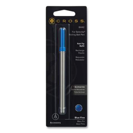 Refill for Cross Selectip Porous Point Pens, Fine Bullet Tip, Blue Ink (8442)