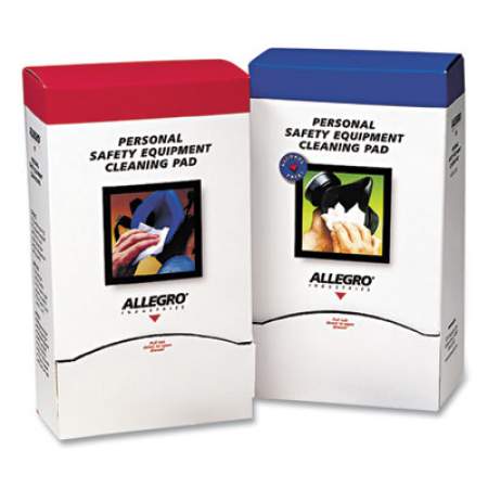 Allegro Respirator Cleaning Pads, 5 x 7, White, 100/Box (1001)