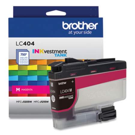 Brother LC404MS INKvestment Ink, 750 Page-Yield, Magenta