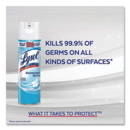 LYSOL Disinfectant Spray, Crisp Linen, 19 oz Aerosol Spray, 2/Pack, 4 Packs/Carton (99608CT)