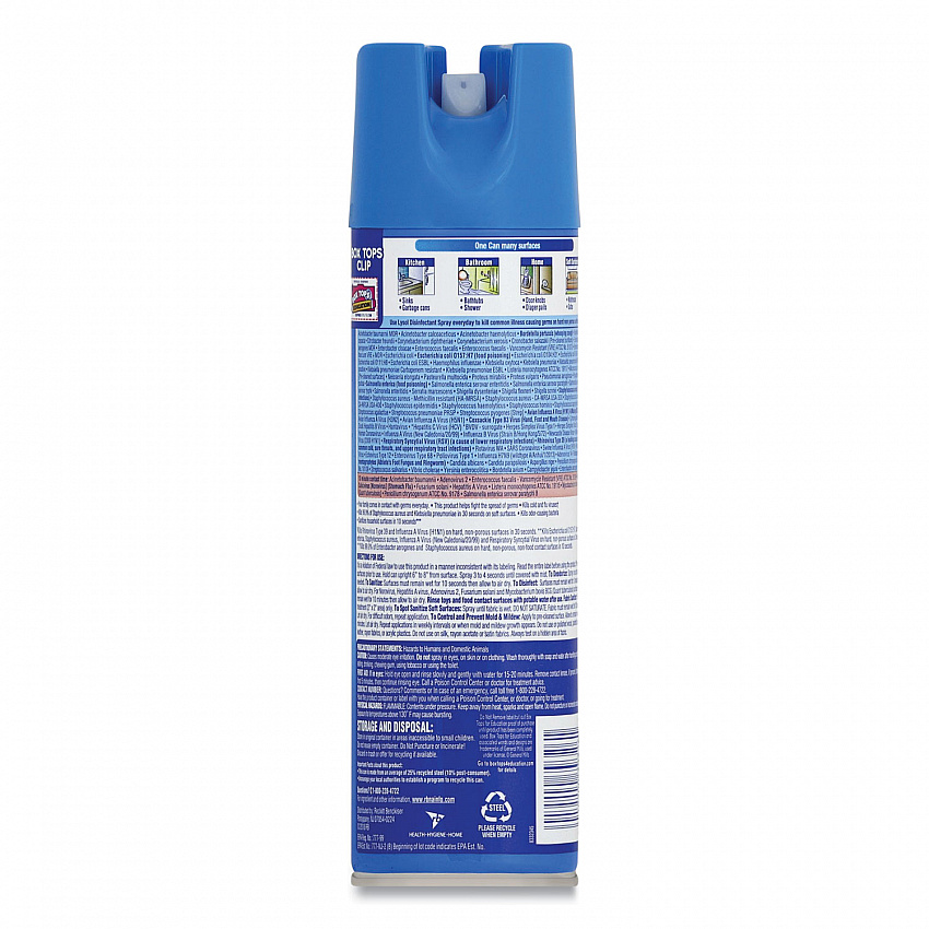 Disinfectant Spray, Spring Waterfall Scent, 19 oz Aerosol Spray (79326CT)