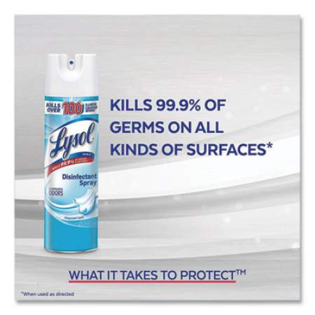 LYSOL Disinfectant Spray, Spring Waterfall, Liquid, 12.5 oz Aerosol Spray, 12/Carton (02845)