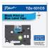 Brother P-Touch TZe Laminated Removable Label Tapes, 0.47" x 26.2 ft, Black on Blue (TZE531CS)