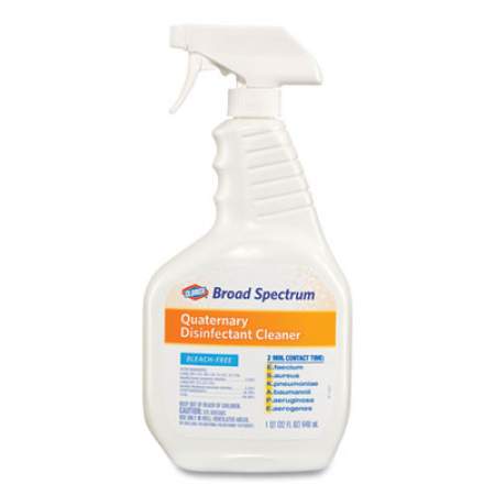 Clorox Broad Spectrum Quaternary Disinfectant Cleaner, 32 oz Spray Bottle, 9/Carton (30649)