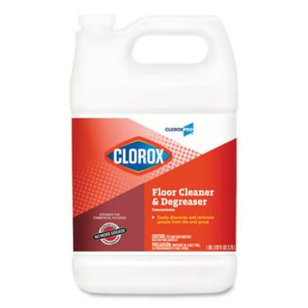 Clorox Professional Floor Cleaner and Degreaser Concentrate, 1 gal Bottle, 4/Carton (30892CT)