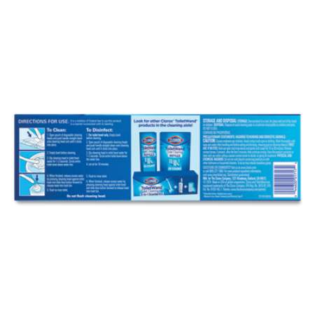 Clorox Disinfecting ToiletWand Refill Heads, 10/Pack, 6 Packs/Carton (31620)