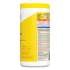 Clorox Disinfecting Wipes, 7 x 8, Lemon Fresh, 75/Canister, 6/Carton (15948CT)