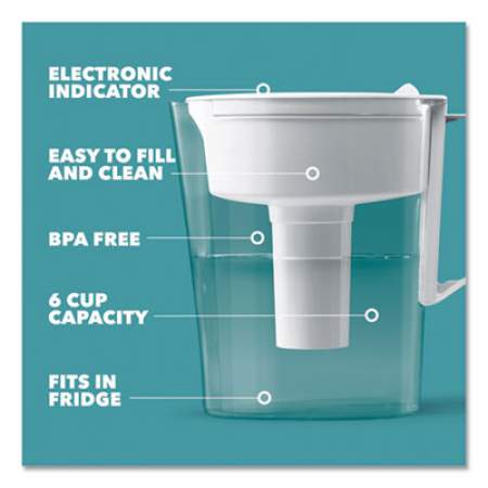 Brita Classic Water Filter Pitcher, 40 oz, 5 Cups (36089EA)