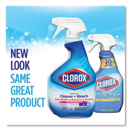 Clorox CLEAN-UP CLEANER + BLEACH, 32 OZ SPRAY BOTTLE, FRESH SCENT, 9/CARTON (30197CT)