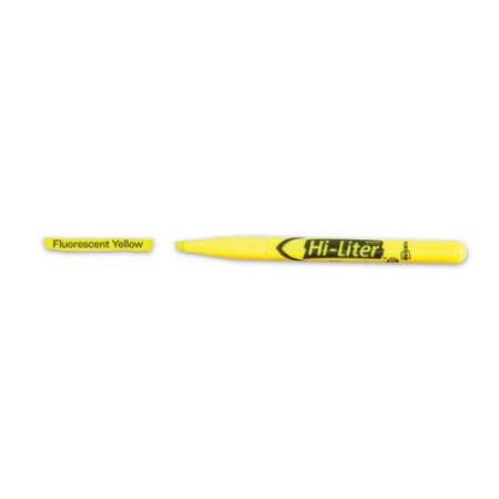Avery HI-LITER Pen-Style Highlighters, Fluorescent Yellow Ink, Chisel Tip, Yellow/Black Barrel, Dozen (23591)