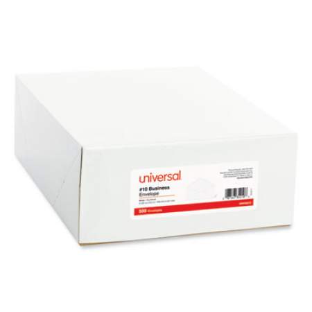 Universal Business Envelope, #10, Monarch Flap, Gummed Closure, 4.13 x 9.5, White, 500/Box (35210)
