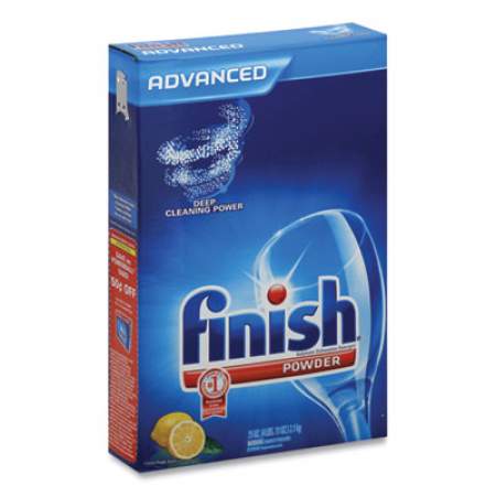 FINISH Automatic Dishwasher Detergent, Lemon Scent, Powder, 2.3 qt. Box, 6 Boxes/Ct (78234)
