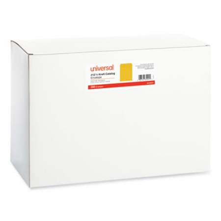 Universal Self-Stick Open-End Catalog Envelope, #12 1/2, Square Flap, Self-Adhesive Closure, 9.5 x 12.5, Brown Kraft, 250/Box (35291)