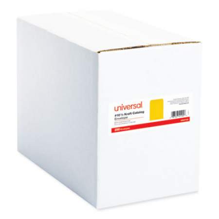 Universal Catalog Envelope, #10 1/2, Square Flap, Gummed Closure, 9 x 12, Brown Kraft, 250/Box (41105)