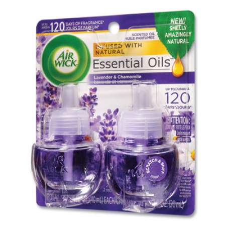 Air Wick Scented Oil Refill, Lavender and Chamomile, 0.67 oz, 2/Pack (78473PK)