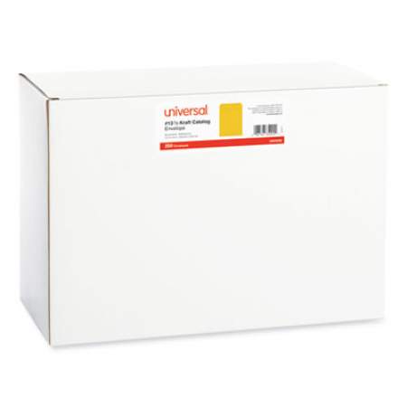 Universal Self-Stick Open-End Catalog Envelope, #13 1/2, Square Flap, Self-Adhesive Closure, 10 x 13, Brown Kraft, 250/Box (35292)