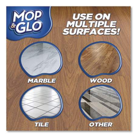 MOP & GLO Triple Action Floor Cleaner, Fresh Citrus Scent, 32 oz Bottle (89333CT)