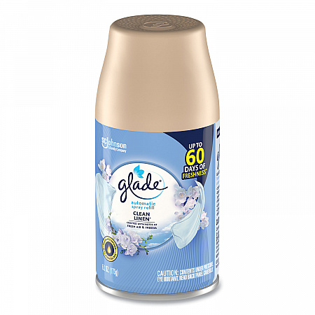 Automatic Air Freshener, Clean Linen, 6.2 oz Spray Can, 6/Carton (375364)