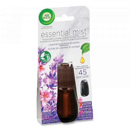 Essential Mist Refill, Lavender and Almond Blossom, 0.67 oz Bottle, 6/Carton (98552)
