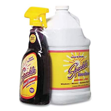 Sparkle Glass Cleaner, One Trigger Bottle and One gal Refill (20515)