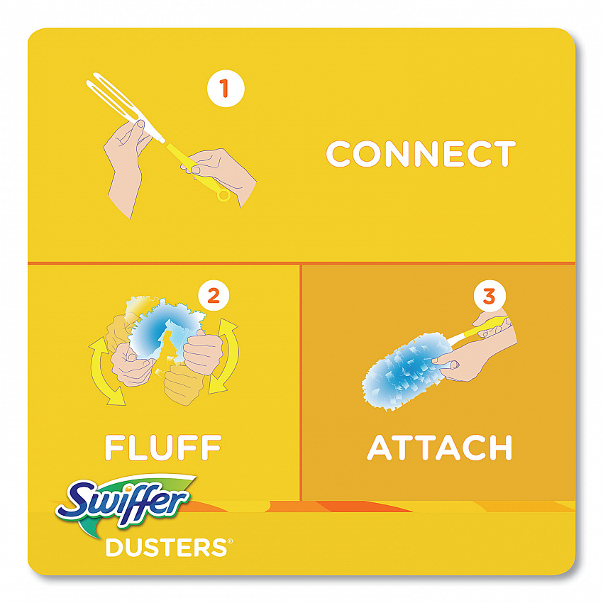 Dusters Refill, Fiber Bristle, Light Blue, 18/Box (99036BX)