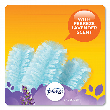 Dusters Refill, Dust Lock Fiber, Lavender Vanilla Scent, Light Blue, 10/Box (21461BX)