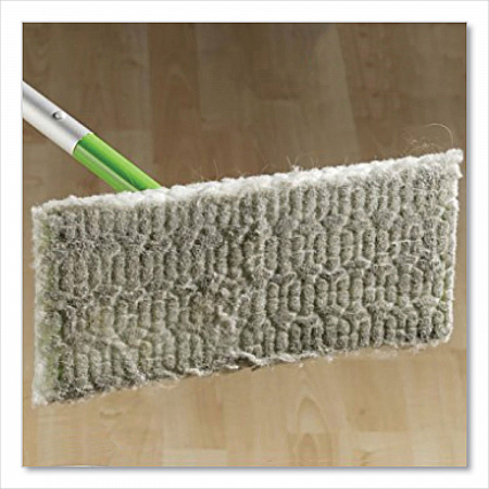 Sweeper Mop, 10 x 4.8 White Cloth Head, 46