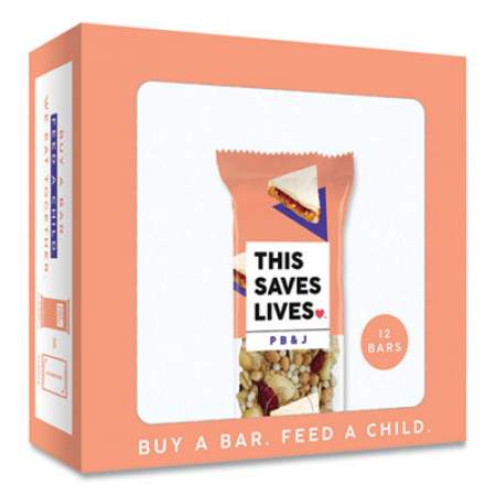 THIS BAR SAVES LIVES Snackbars, PBandJ, 1.4 oz, 12/Box (00473BX)