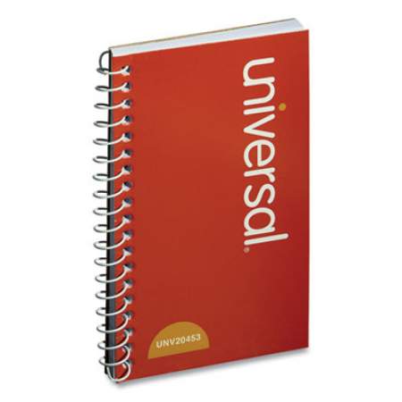 Universal Wirebound Memo Book, Narrow Rule, Orange Cover, 5 x 3, 50 Sheets, 12/Pack (20453)