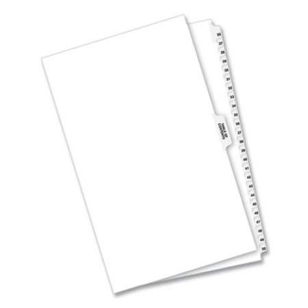 Preprinted Legal Exhibit Side Tab Index Dividers, Avery Style, 26-Tab, 26 to 50, 14 x 8.5, White, 1 Set (11373)