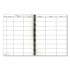 National Teacher's Plan Book, Weekly, Two-Page Spread (Nine Classes), 11 x 8.5, Black Cover (33995)