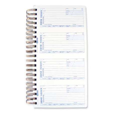 Rediform Wirebound Message Book, Two-Part Carbonless, 5 x 2.75, 4/Page, 600 Forms (50079)